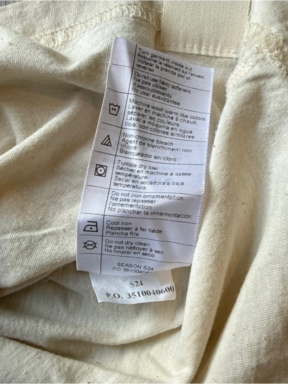 Carhartt NWOT Small Cream Short Sleeve Tee with The Farmlink Project Chest Logo - Picture 5 of 8